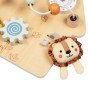TOOKY TOY Didelė medinė manipuliavimo lentos namas - Veiklos centras