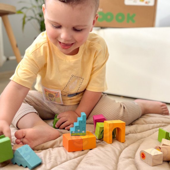 TOOKY TOY dėžutė XXL Montessori mokomoji 7in1 pojūčių dėžutė 22-24 mėnesiai