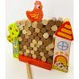 TOOKY TOY Arkadinė žaidimo kritimo vieta Medinis ūkininkas