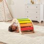 VIGA Medinis grilio tiltas 2 in 1 Montessori Vaivorykštės svirtis