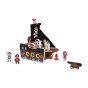 TOOKY TOY Piratų laivas su mediniais figūrėlėmis rinkinys