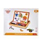 TOOKY TOY Medinis dvipusis galvosūkio lenta Magnetinis galvosūkis ūkininkystės tema