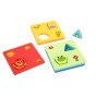 TOOKY TOY Montessori dėlionė Formos ir Spalvų Gyvūnai 6 Lentos FSC