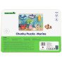 TOOKY TOY medinis Montessori galvosūkis Jūrų pasaulis žuvis Vėrinys želmuo