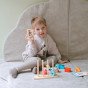 TOOKY TOY Kūrybinis medinis 3D kosmoso blokų krabas