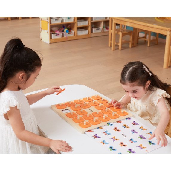 VIGA Atminties žaidimas Atspėk paveikslėlius 10 kortelių Montessori Didelės
