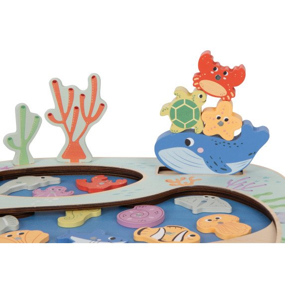 TOOKY TOY „Pagauk žuvį“ Montesori galvosūkis sugebėjimų žaidimas