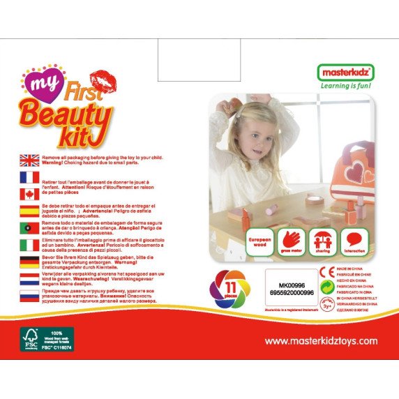MASTERKIDZ Mažos Stilistės Grožio Studijos Rinkinys su Krepšiu