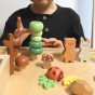TOOKY TOY miško rinkinys, sudėtiniai dėlionės blokai figūroms