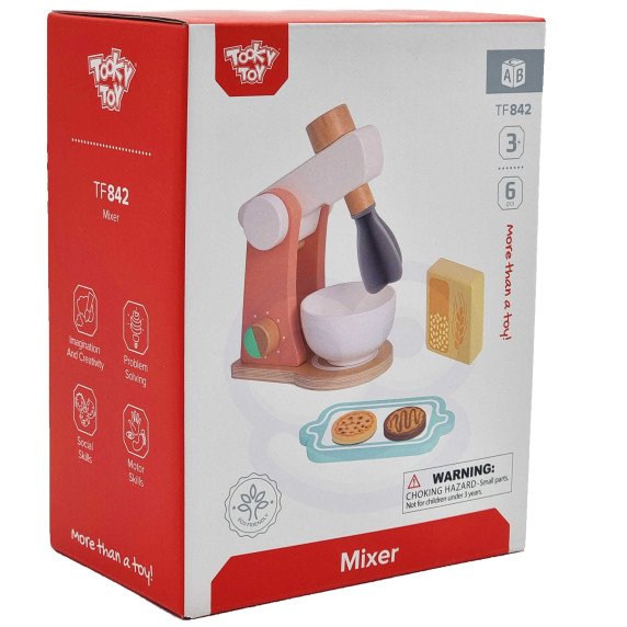 TOOKY TOY Medinis maišytuvas vaikams + priedai