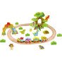 TOOKY TOY Medinis Magnetinis Traukinys Su Dinozaurais + Figūromis