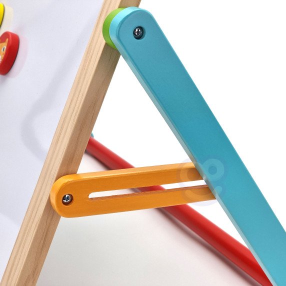 TOOKY TOY Edukacinė 2-iN-1 Magnetinė Skiltė Vaikams Magnetai Kempine 6 vnt.