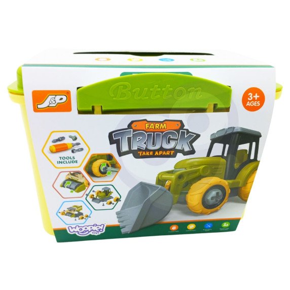 WOOPIE Ferma Statybos Rinkinys Harvesterio Asambliažui Figūros + Arklys