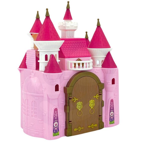 Interaktyvus stebuklingas princo rūmai „WOOPIE“ rinkinys su princese + karieta ir priedai
