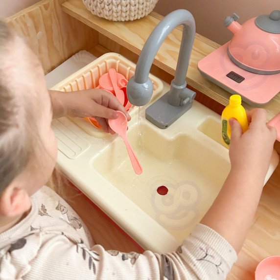 WOOPIE 2-in-1 virtuvės praustuvas su vandens čiaupu