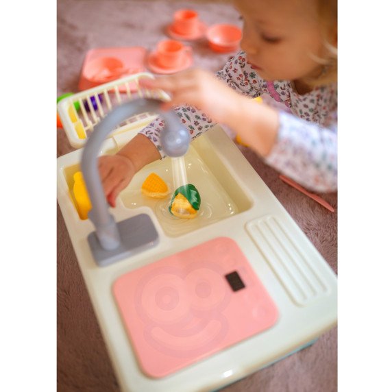 WOOPIE 2-in-1 virtuvės praustuvas su vandens čiaupu mėlyna