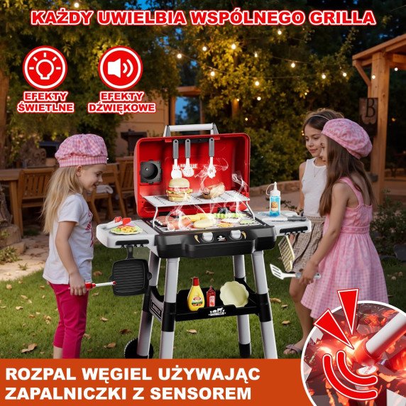 WOOPIE Grill Barbecue Sodo virtuvės interaktyvus LED komplektas XL, 31 vnt.