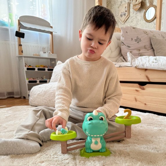 WOOPIE Balanso svarstyklių ir balanso stalo žaidimas Žvejybos Dinozaurų Žuvis Mokslas Skaitmenų skaičiavimo lentelė