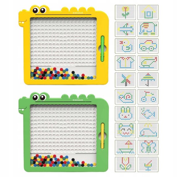 WOOPIE Magnetinė lenta vaikams Montessori MagPad Dinozauras
