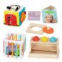 WOOPIE GREEN DĖŽUTĖ 5in1 Montessori Edukacinė 11-12M FSC