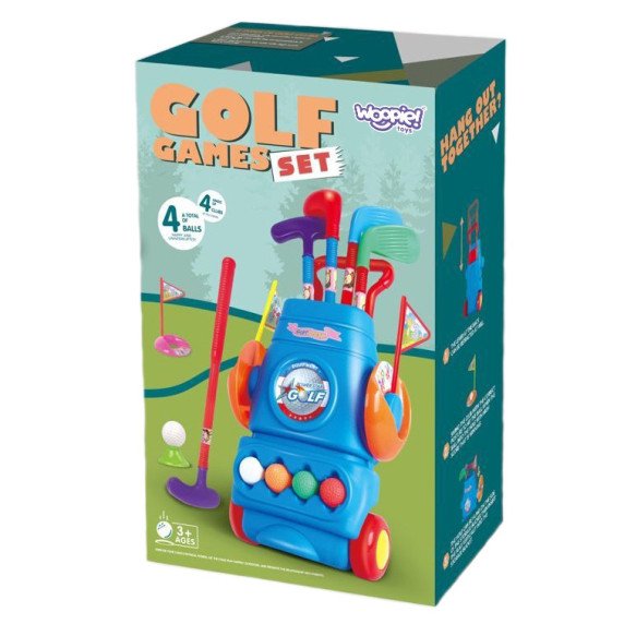 WOOPIE golfo rinkinys + ratuotas priedų stalas