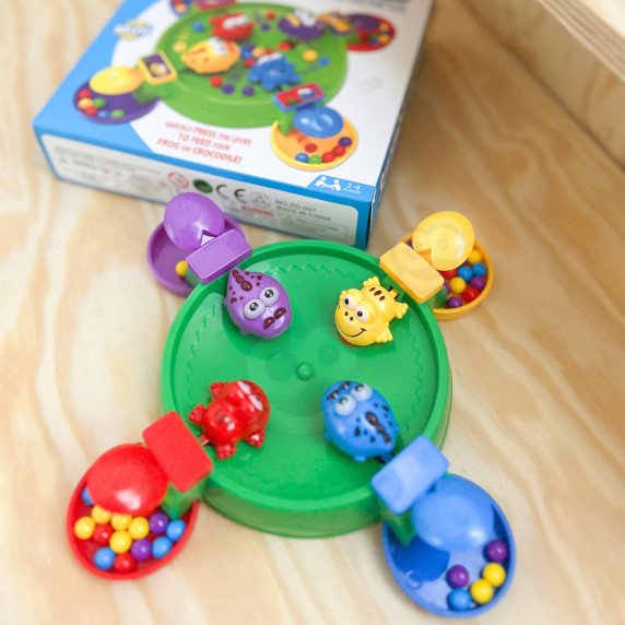 WOOPIE Arkadinė stalo žaidimo HUNGRY HAPPY FROG AND CROCODILES 3+