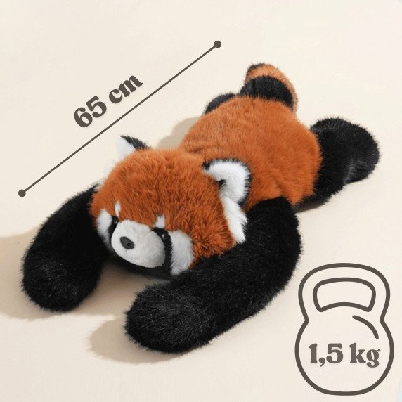 WOOPIE Raudonasis Panda Svorio Jutiklinis Tedis 1.5kg