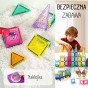 WOOPIE Magnetiniai Statybiniai Blokai 3D Edukacinis Rinkinys Pilis Transporto Priemonės 110 vnt.