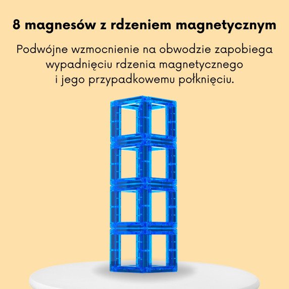 WOOPIE 3D magnetiniai blokai Skaičiai 70 vnt.