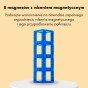 WOOPIE Magnetinės erdvinės blokai Mokomas raidės 70 gabalėlių