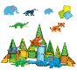 WOOPIE Magnetai statybiniai blokai 3D mokymo rinkinys Džiunglių gyvūnai 45 vnt.