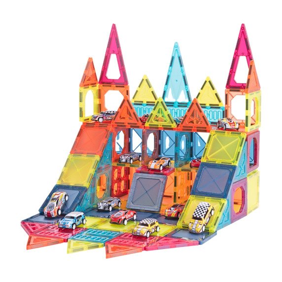 WOOPIE Magnetinės Statybinės Dėžės 7.5 cm Stovėjimas 112 vnt