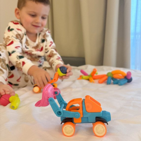 WOOPIE Magnetiniai Konstruktoriai Transporto Priemonės 52 vnt.