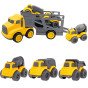 WOOPIE Kėbulo lifto automobilis 4-in-1 rinkinys statybinių automobilių