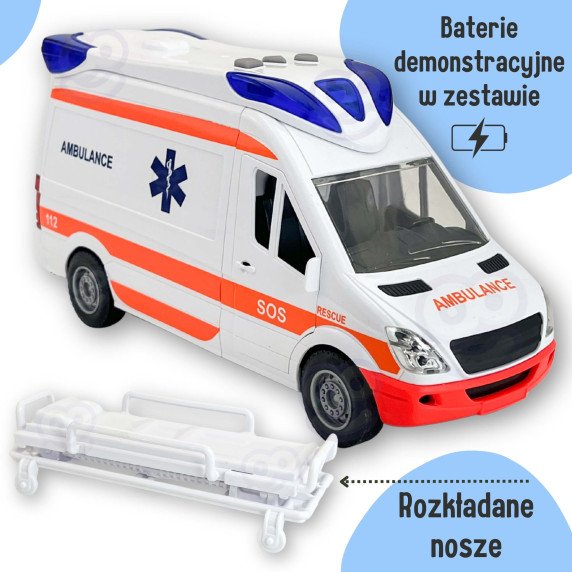WOOPIE Skubios pagalbos automobilinis nosilka komplektas + garsiniai ir šviesos signalai