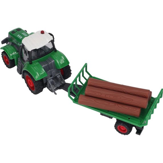 WOOPIE RC Traktorius su priekaba - mastelis 1:24