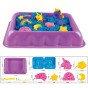 WOOPIE Kinetic Sand 0.6 kg Einorų stalas su formomis rinkinys