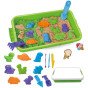 WOOPIE Kinetic Sand 1,5 kg rinkinys XXL Gyvūnai ZOO Safari stalas su formomis