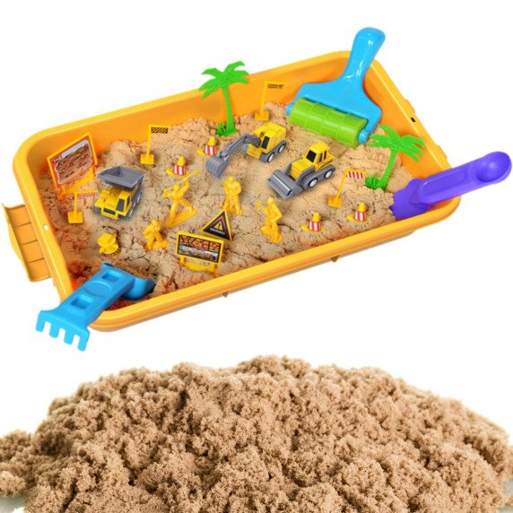 WOOPIE Kinetic Smėlis 1 kg Smėlio dėžės statybos rinkinys lagamine