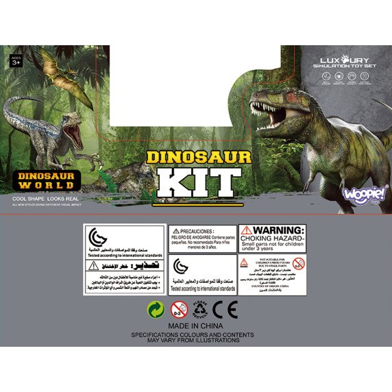 Didelių dinozaurų XXL figūrų rinkinys WOOPIE + kilimas 