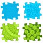 WOOPIE Jutiklinis Kilimėlis Ortopedinis Puzzle 11 Dalys - Mėlyna/Žalia