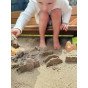WOOPIE GREEN Smėlio žaidimo rinkinys su vežimėliu 13 dalių, BIODEGRADUOJAMAS ORGANINIS MEDŽIAGAS