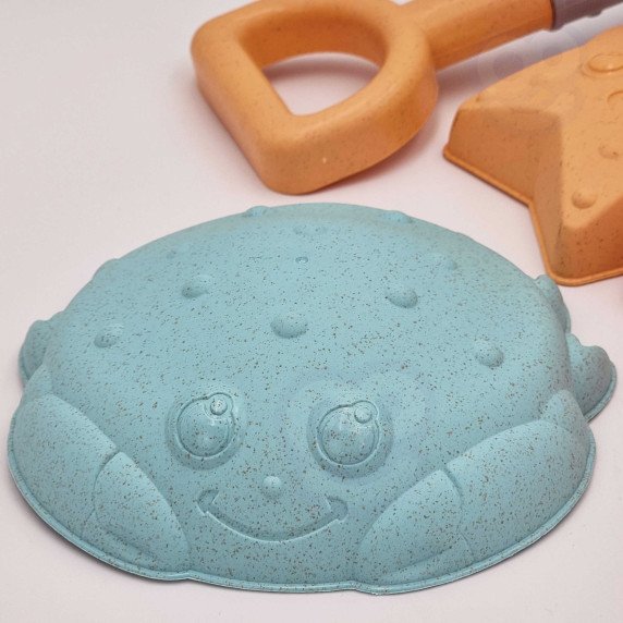 WOOPIE GREEN Smėlio kibiras rinkinys 8 vnt. BIOGDNĖŽŲ ORGANINIŲ MATERIALES