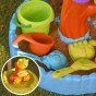 WOOPIE Water Table 2in1 Smėlio dėžė Laimingas medis 8 priedas.