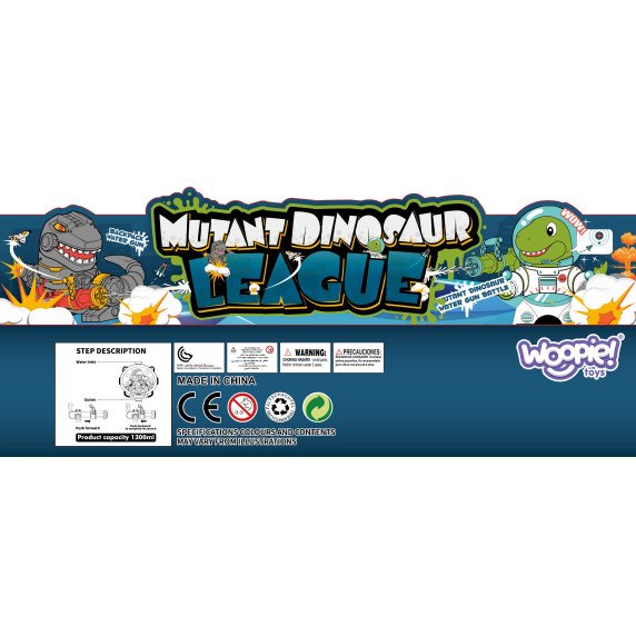 WOOPIE vandens šautuvas su dino kuprine