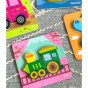 WOOPIE GREEN Mediniai puzzle transporto priemonės Montessori FSC