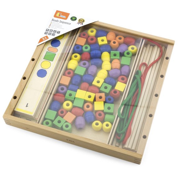 KAROLIUKAI Montessori rūšiavimo ir varstymo žaidimas (104 vnt.)