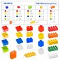 MASTERKIDZ STEM Kaladėlių rinkinys 135 vnt. su 4 vnt. dėklais.