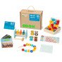 TOOKY TOY dėžė XXL Montessori edukacinė 7in1 pojūčių dėžė 19-21 mėnesiui
