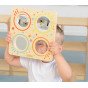 MASTERKIDZ Montessori jutimo veidrodis su lęšiais ir lenktais stiklais